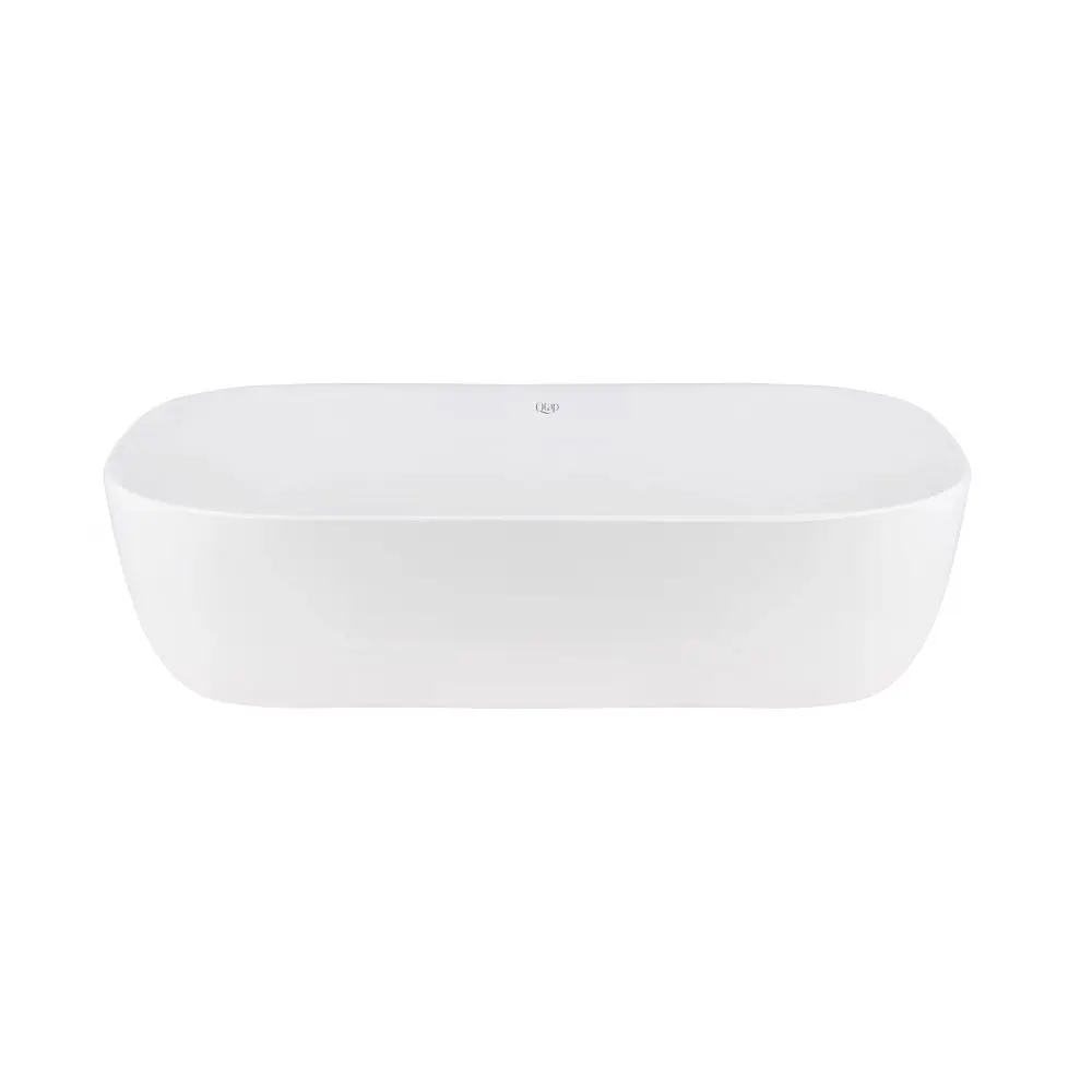 Умивальник Qtap Robin накладний прямокутний 610x400x145 мм White + донний клапан PU02, Білий - фото 3