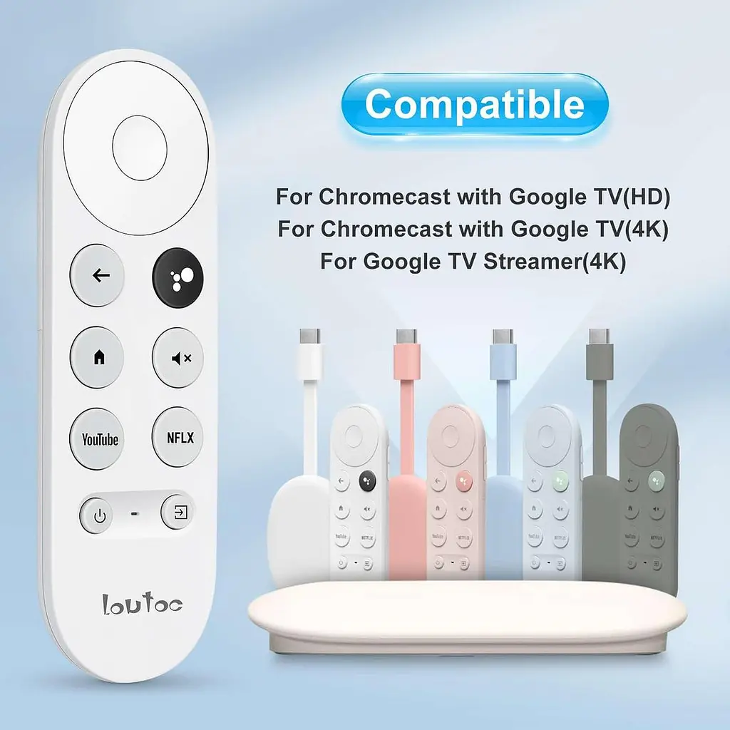 Голосовий пульт керування для Chromecast Google TV HD 4K та Google TV Streamer - фото 2