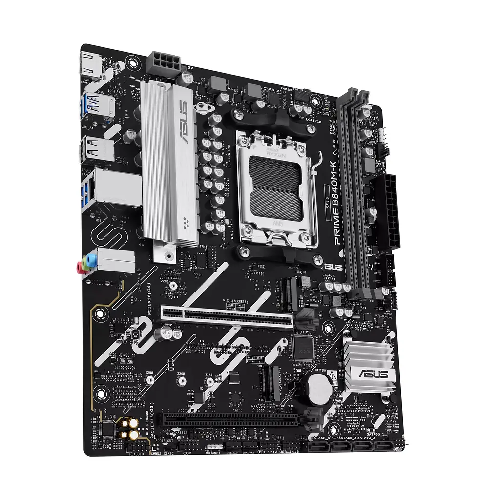 ASUS Материнська плата PRIME B840M-K sAM5 B840 2xDDR5 M.2 HDMI mATX - фото 2