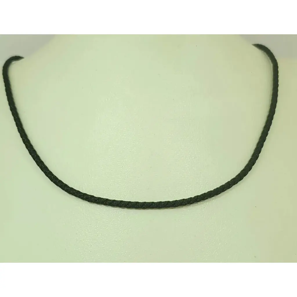 Ювелірний шнурок з текстилю Малина з срібними вставками. 337/Р 50 60 - фото 3