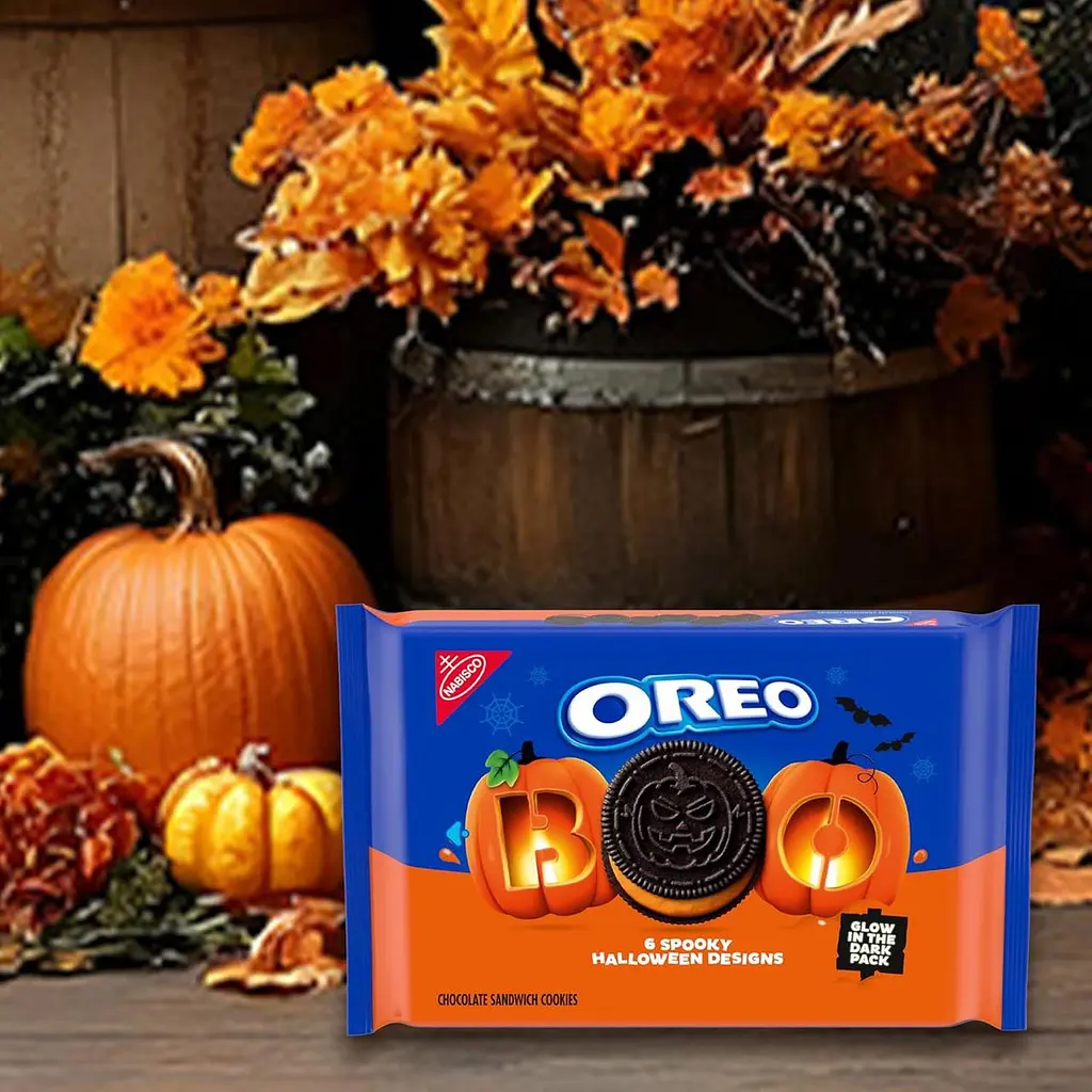 Печиво Oreo Boo Halloween Orange Creme 530g - фото 3