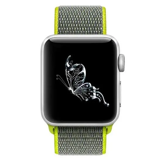 Нейлоновый ремешок Primo для Apple Watch 42 мм, 44 мм, 45 мм Green - фото 3