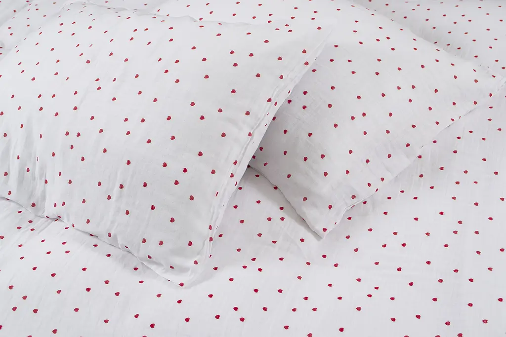 Постельное белье muslin Lotus Home - Molly Heart полуторный - фото 4