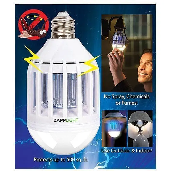 Світлодіодна лампа комах комах комах 2 в 1 ZAPPLIGHT LED LAMP UKC білий - фото 6