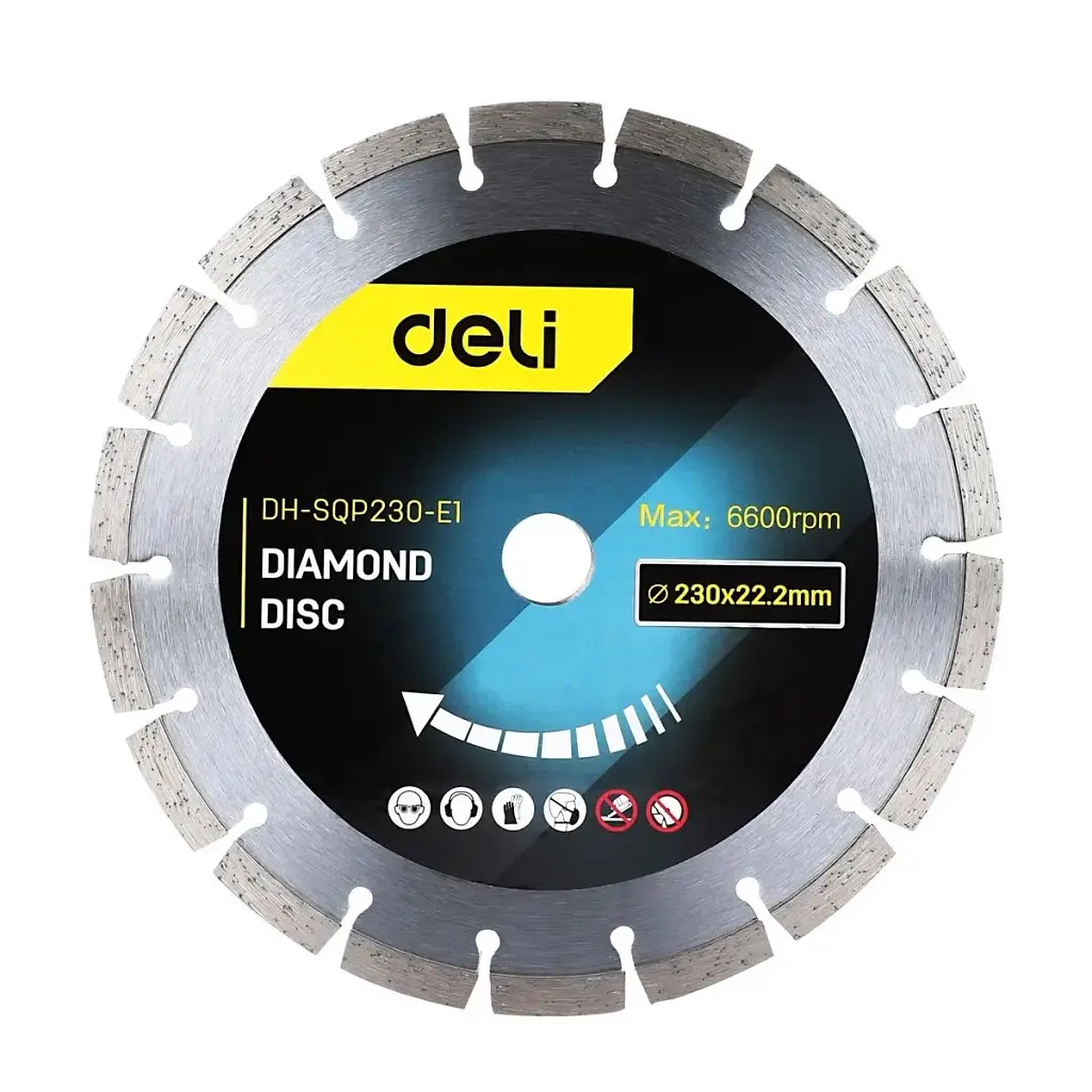 Круг відрізний Deli 230 x 22,2 мм для сухого різу (EDH-SQP230-E1)