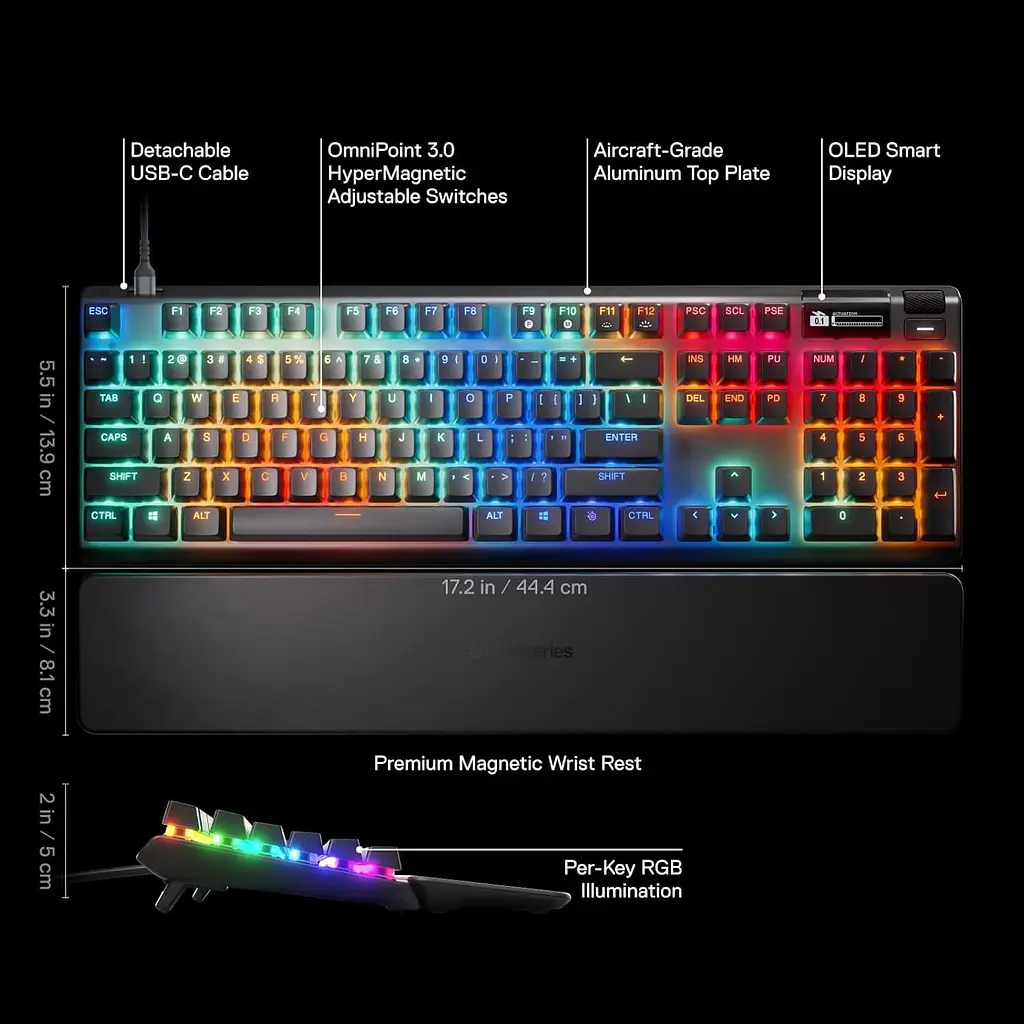 Клавіатура SteelSeries Apex Pro Gen 3 UA (64660) - фото 9