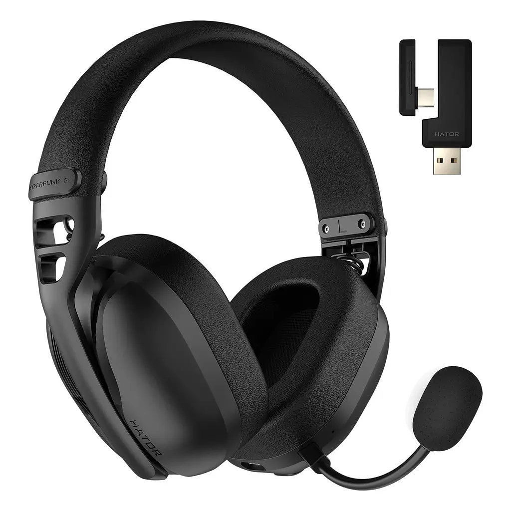 Ігрова гарнітура HATOR Hyperpunk 3 Hi-Res Wireless Black (ESH15)