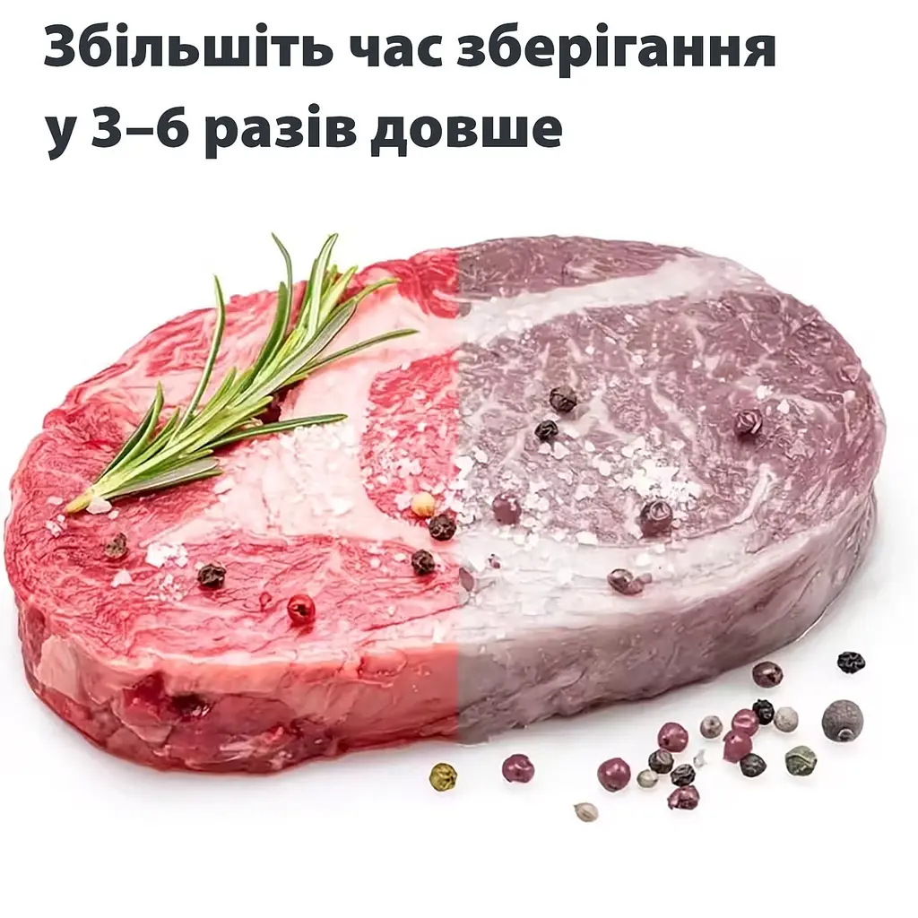 Вакуумні пакети для вакуумного пакувальника харчових продуктів, рулон 25 х 500 см Прозорий 87991 - фото 8
