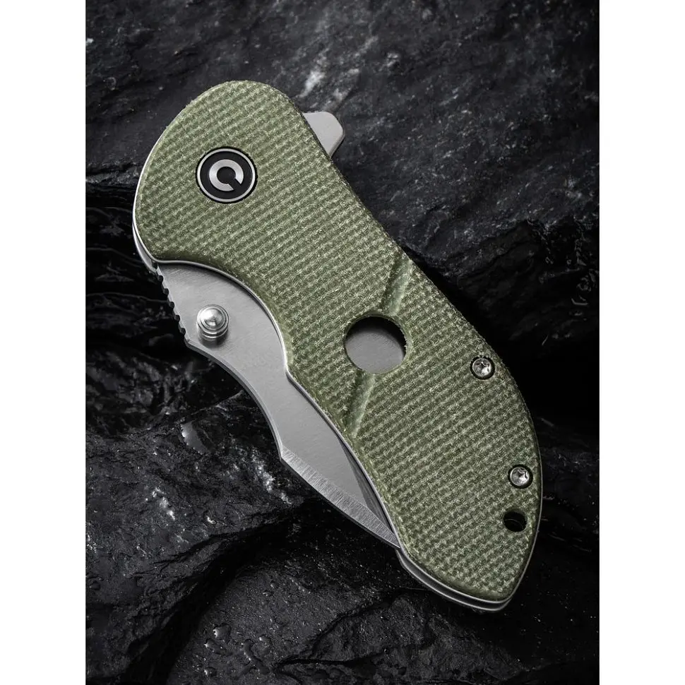 Ніж складаний кишеньковий Civivi Gordo, (6.4 см) D2 / Micarta оливковий - фото 13