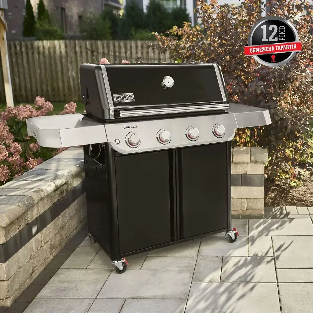 Гриль газовий Weber Genesis E-415 чорний (1500612) - фото 2