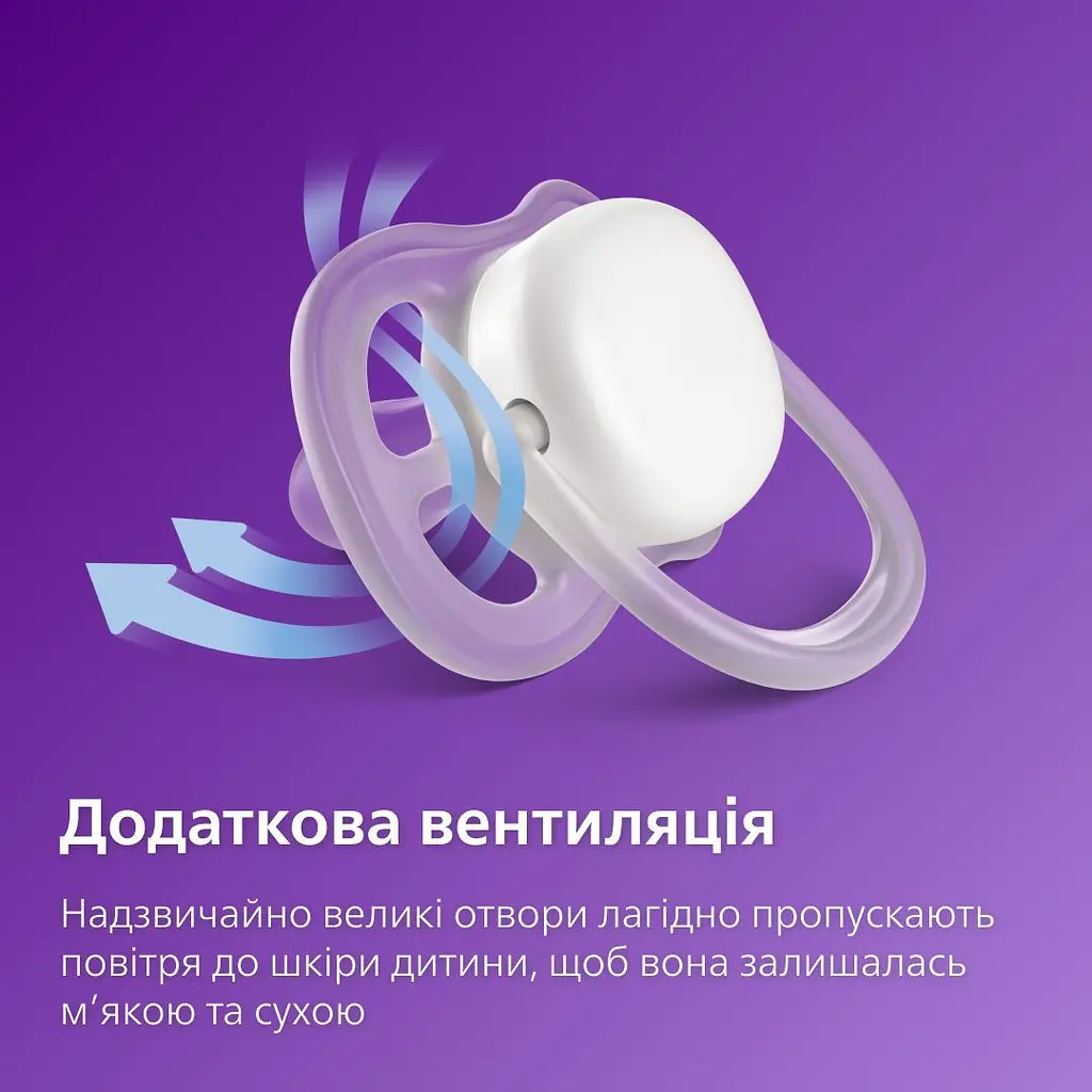 Пустушка Philips Avent Ultra Air нейтральна, від 18 місяців, 2 шт. (SCF349/18) - фото 4