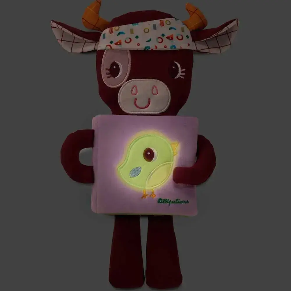 М'яка книга Lilliputiens Корівка Розалі світиться у темряві (83418) - фото 2