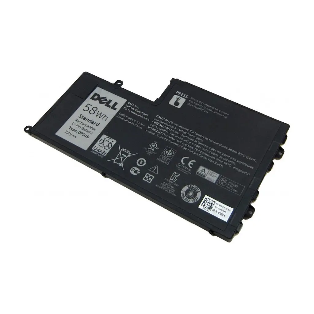 Акумулятор до ноутбука Dell Inspiron 15-5547 0PD19, 58Wh (7600mAh), 4cell, 7.4V, Li-ion (A47306)