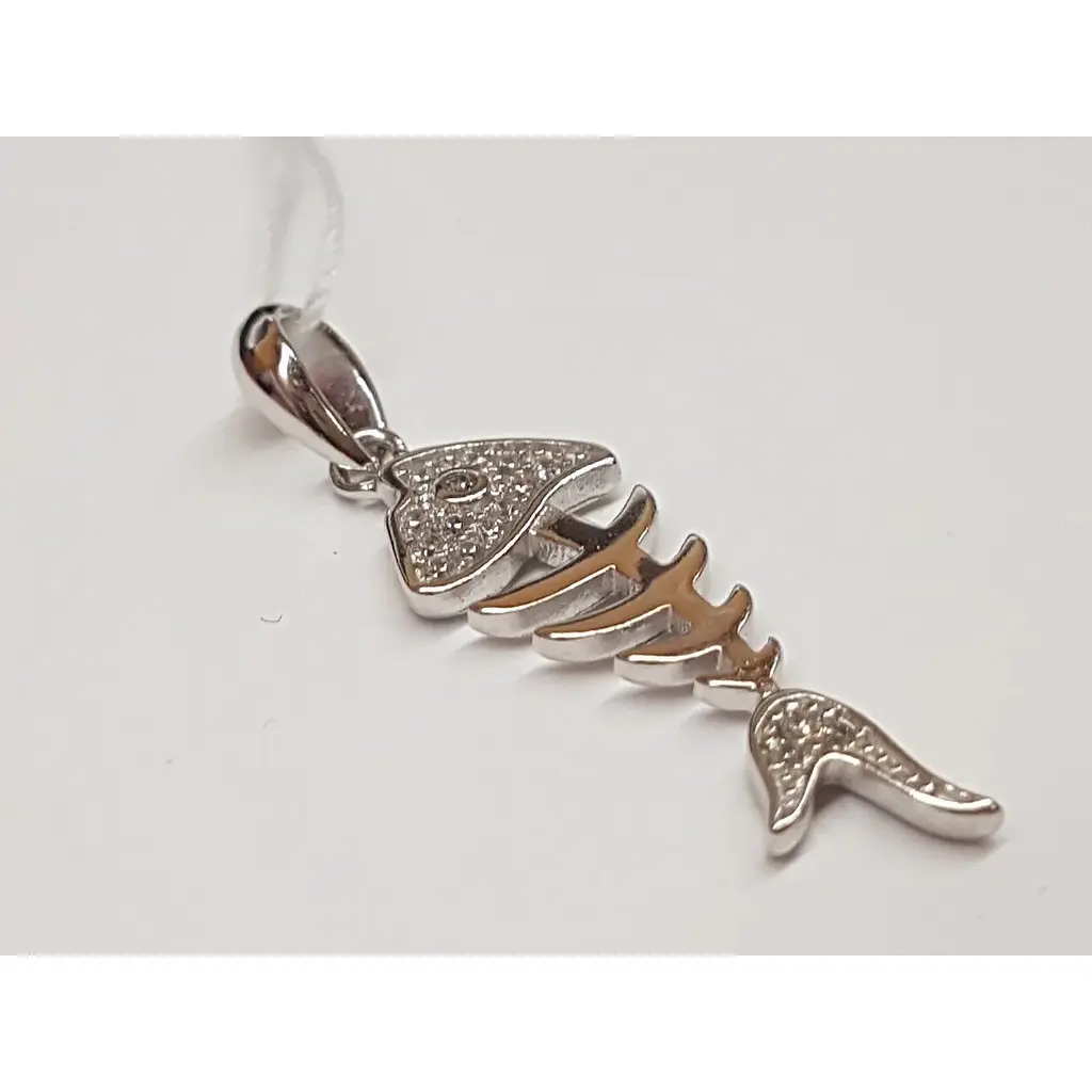 Срібна підвіска Золотий квартал з фіанітами. 4107 - фото 2