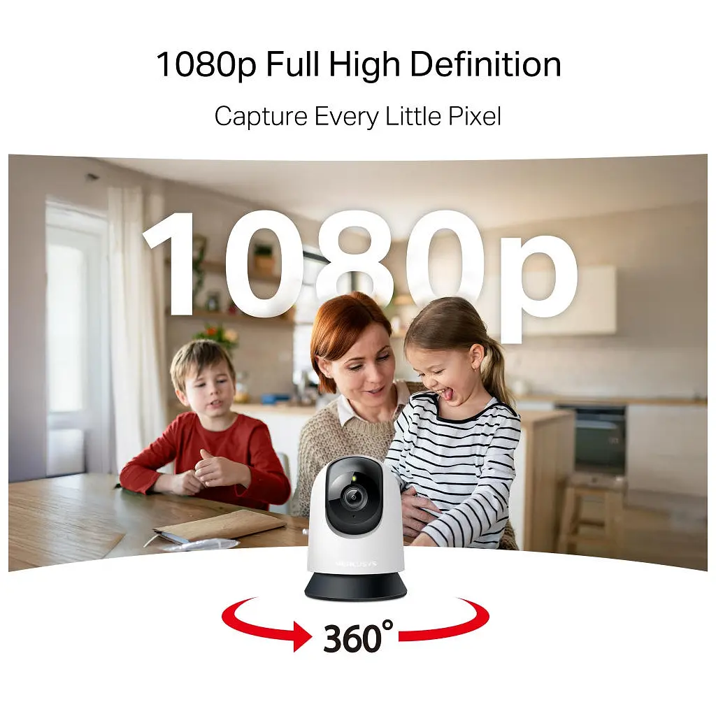 Камера відеоспостереження Mercusys IP-Камера MERCUSYS MC200 FHD N300 microSD motion detection (MC200) - фото 5