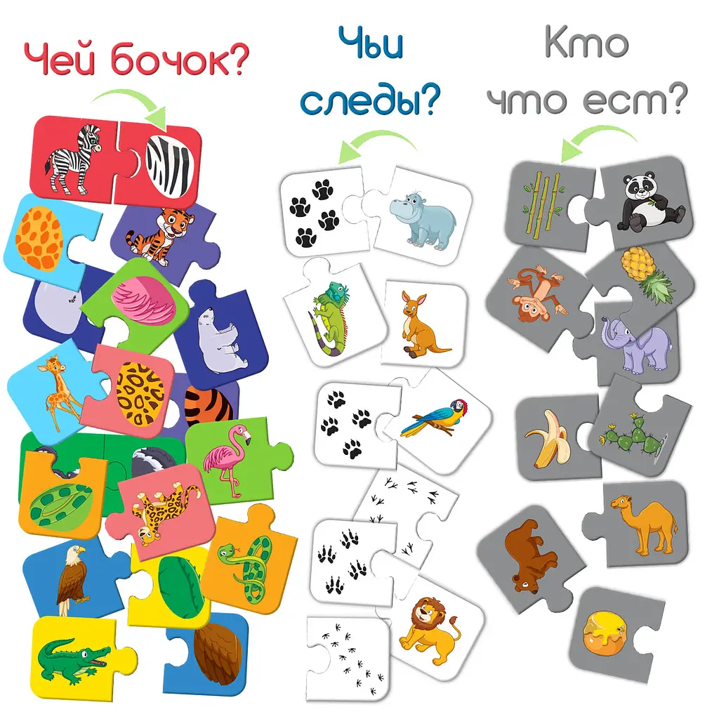 Настільна гра Magdum Збери пару Зоопарк (ME5032-11 EN) - фото 4