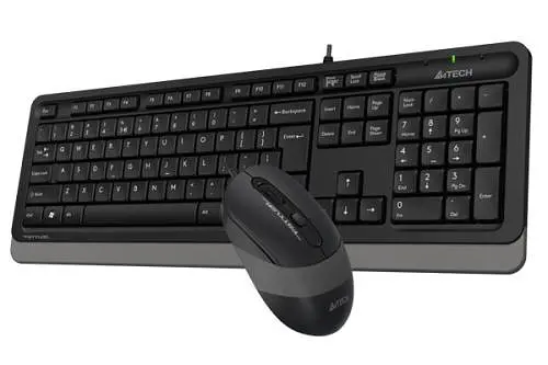 Комплект A4Tech Fstyler Sleek Multimedia Comfort F1010, Black/Grey, клавіатура+миша, USB - фото 4