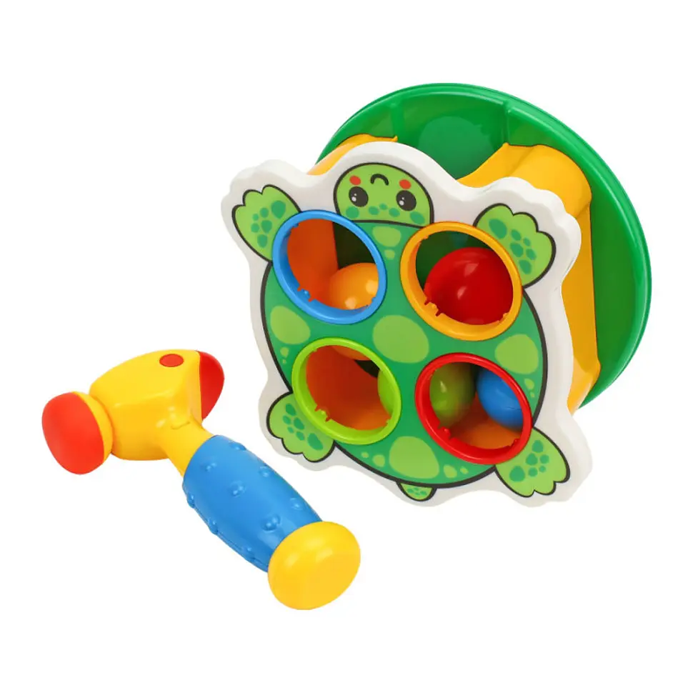 Розвивальна гра ТехноК з молоточком «FunnyTurtle» 3342TXK зі звуком, 4 кульки