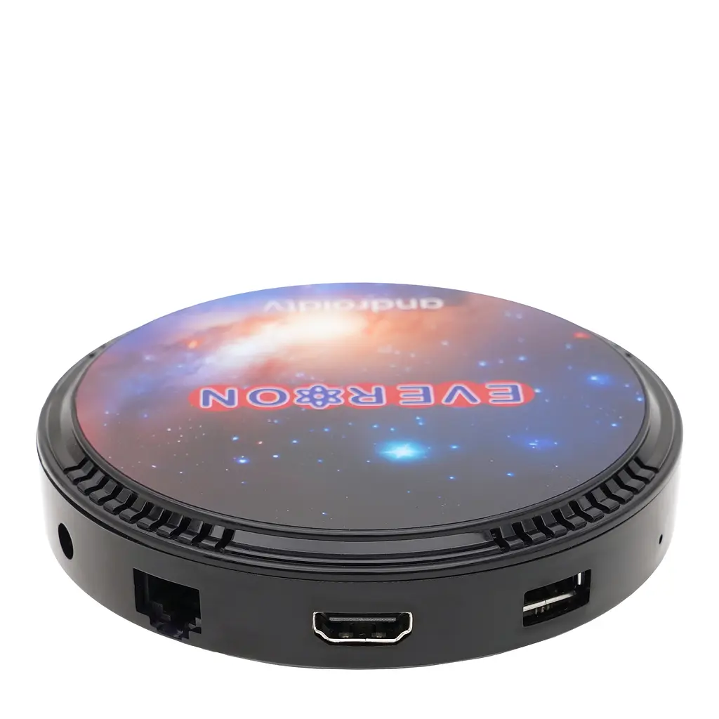 Смарт ТВ приставка Everon W2 ATV 4/64Gb Amlogic S905W2 Android TV 11, медіаплеєр 4K HDR та пульт аеромишка з гіроскопом та мікрофоном, налаштування у подарунок, YouTube та фільми без реклами - фото 4