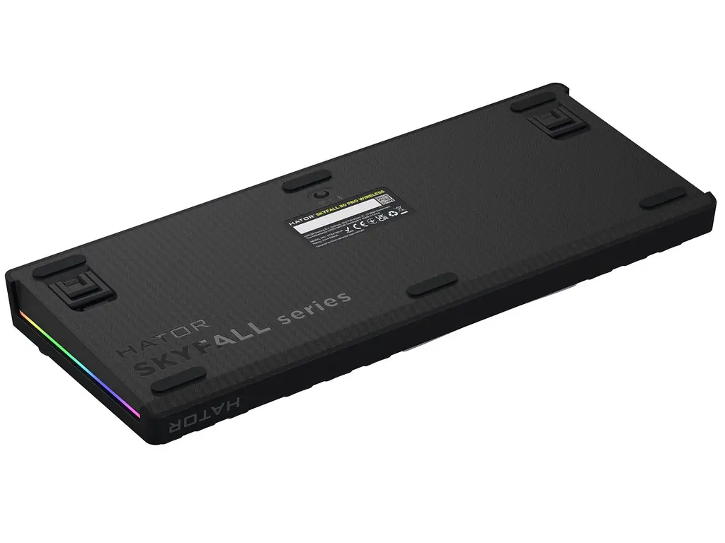 Клавіатура ігрова механічна HATOR HTK-4180 Wireless UA Skyfall 80 PRO Black-White Aurum Vanila Silent switches - фото 6