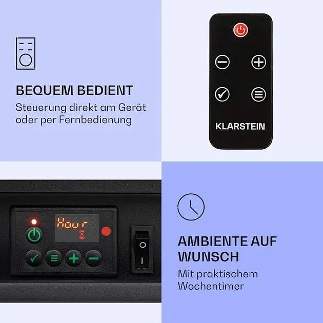 Камін електричний Klarstein Frosty Peak (10038397) - фото 6