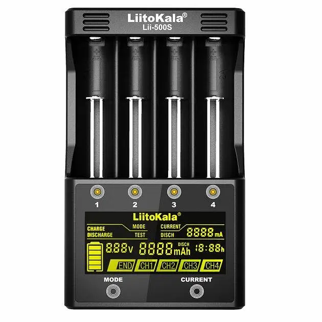 Зарядний пристрій LiitoKala Lii-500S 4 канали Чорний (1479821403) - фото 7