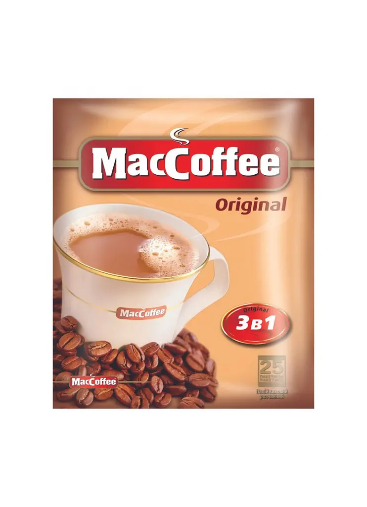 Напій кавовий MacCoffee 3в1 Original (25 шт) 500 г