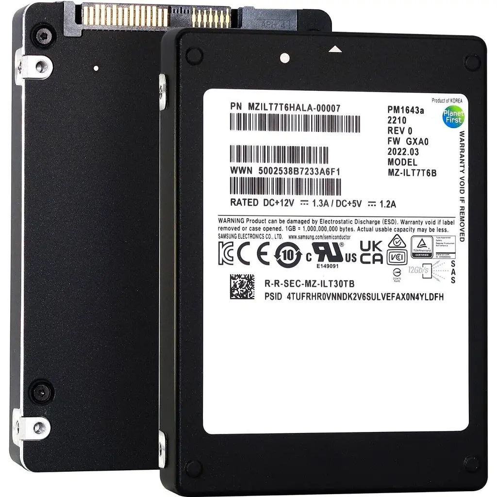 SSD накопичувач Samsung PM1643a 3.84TB [MZILT3T8HBLS-00007] [122232] - фото 5