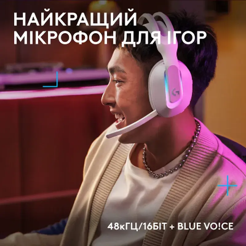 Навушники Logitech G522 Lightspeed Wireless Gaming Headset White (981-001550) - фото 5