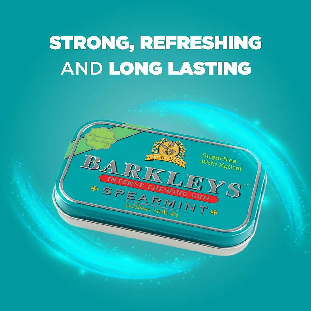 Жувальна гумка Barkleys Sugar Free Gum Spearmint 30г - фото 5