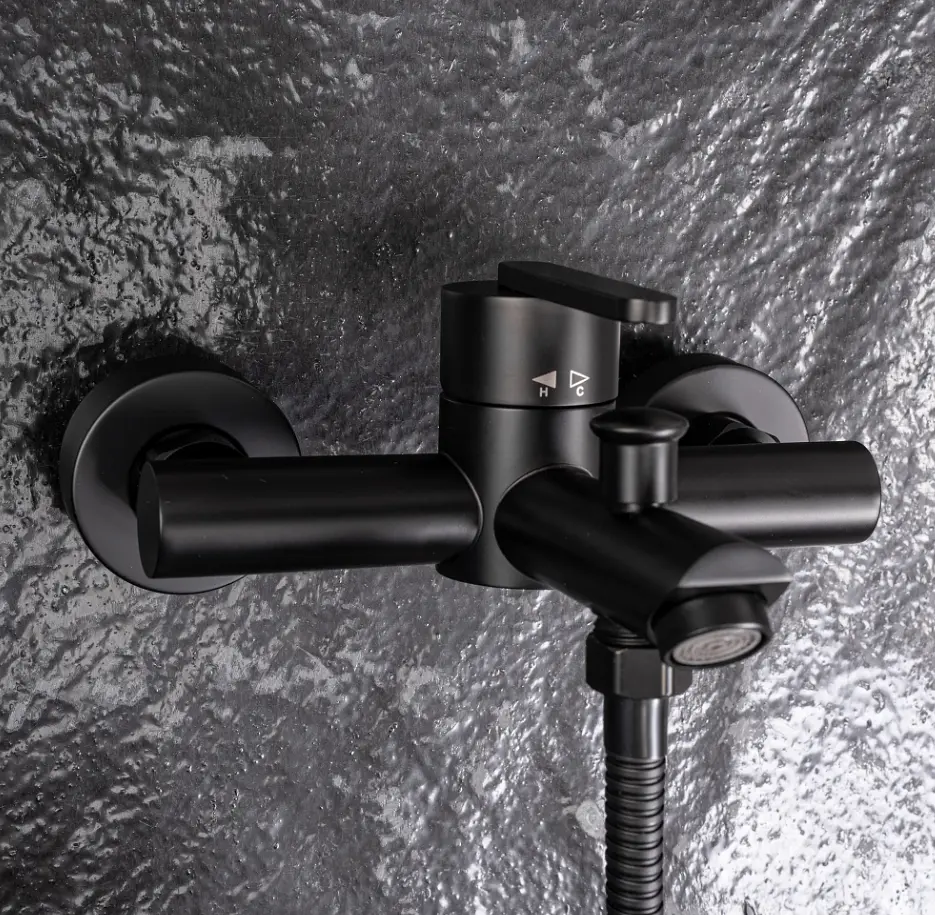 Змішувач для ванни Rea Ontario black matt REA-B5512 - фото 4