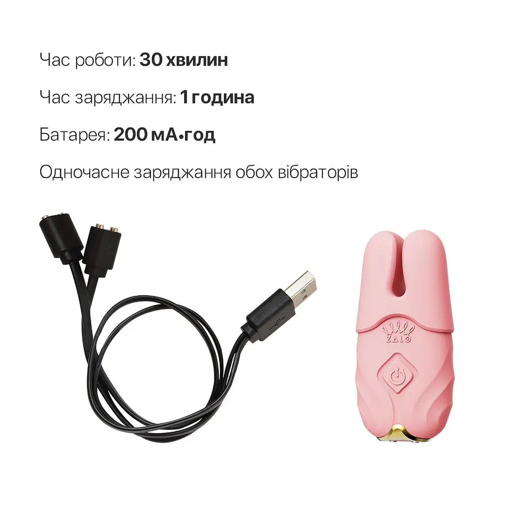 Смарт-вібратор для грудей Zalo - Nave Coral Pink, пульт ДК, робота через додаток - фото 6