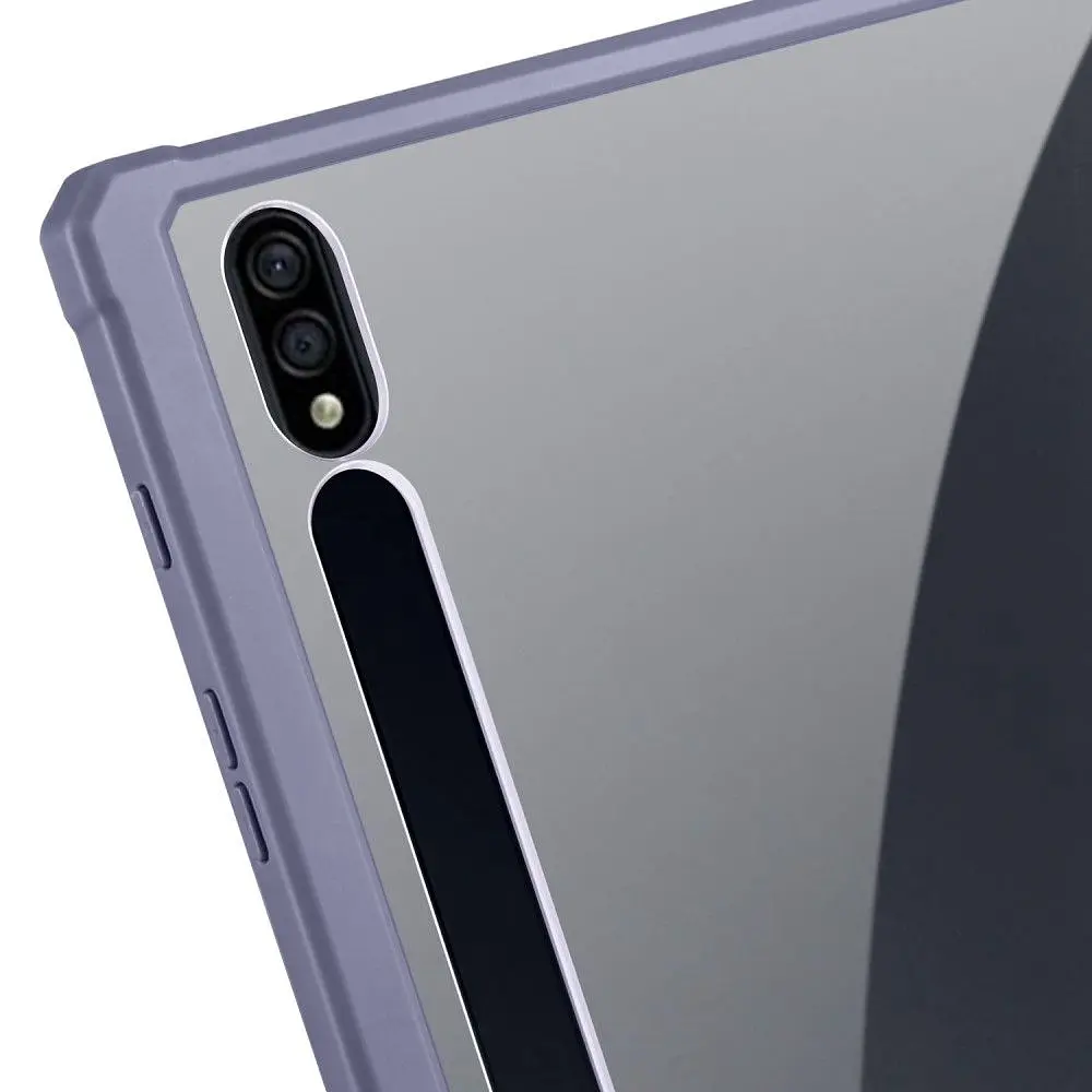 Чехол TPUCristal SlimTPU Spen holder Samsung Galaxy Tab S9/S9 Fe Фиолетовый - фото 7