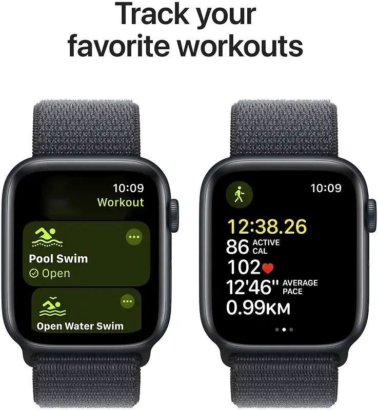 Смарт-часы Apple Watch SE 2 GPS 44mm Midnight Aluminium Case with Ink Sport Loop 2024 (MXEP3) [123349] - фото 6