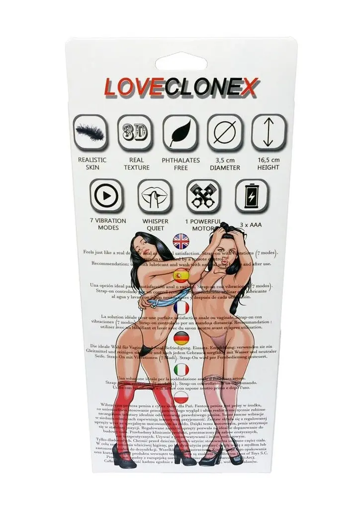 Страпон B-Series Real Proteza-Atena Loveclonex 6,5", 16 см (тілесний) - фото 9