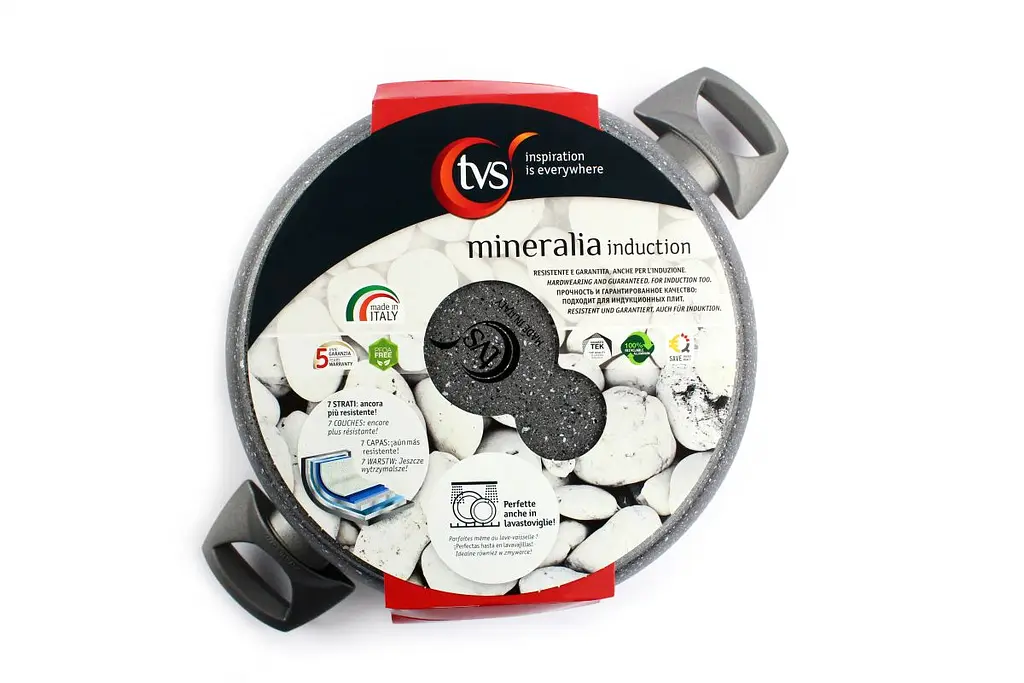 Каструля з кришкою TVS Mineralia Induction 24 см 4,5 л (BS480242910001C) - фото 5