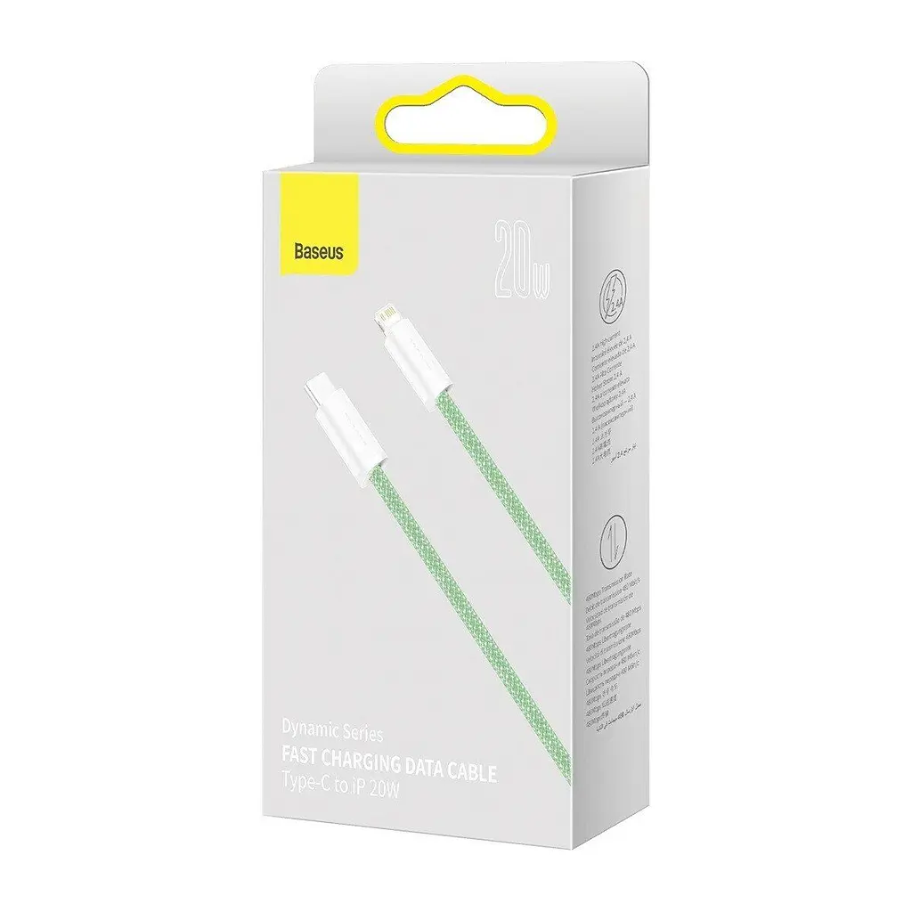 Кабель Baseus Dynamic Series Cable Type-C to Lightning 20W 1m CALD000006 Green - фото 4