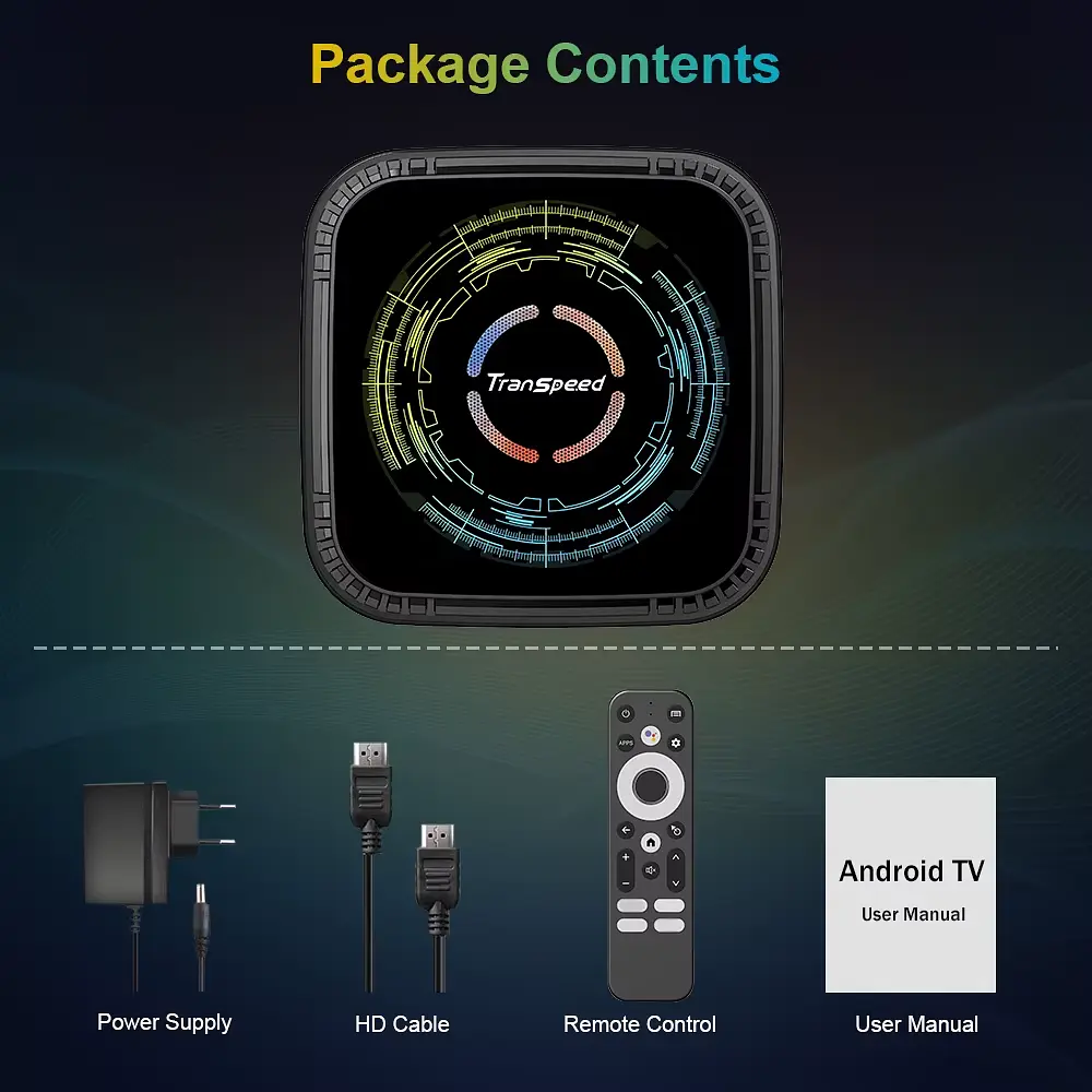 Transpeed H728 4/64Gb Android 14, Смарт ТВ приставка медіаплеєр 8K HDR Android SmartTV Box - фото 11