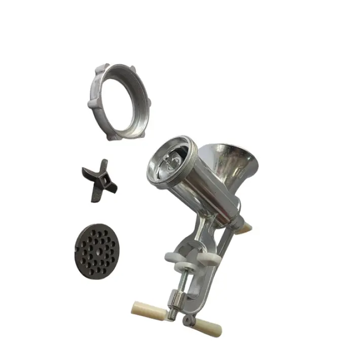 М’ясорубка ручна Meat Mincer, алюміній, 23×15×8.5 см, сіра - фото 3