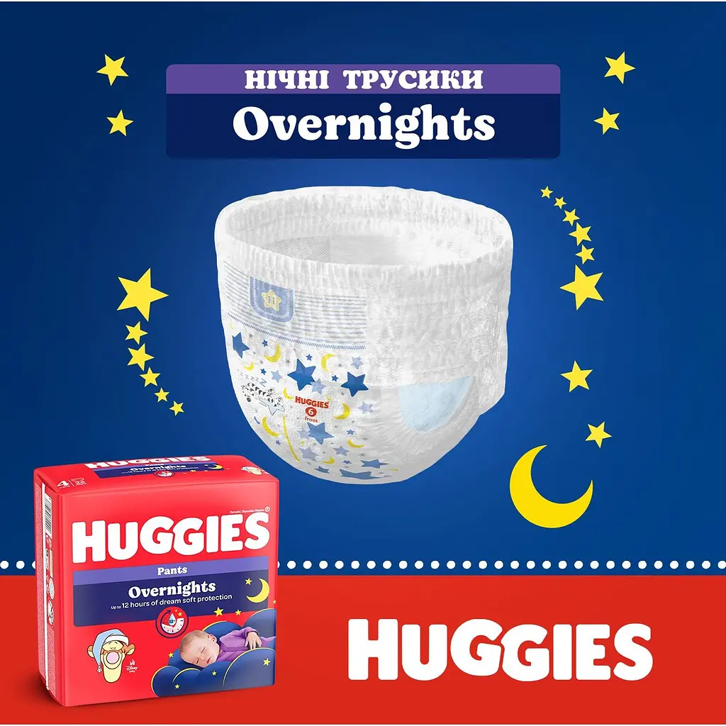 Підгузки-трусики Huggies Overnight 6 (15-25 кг) 22 шт. - фото 6