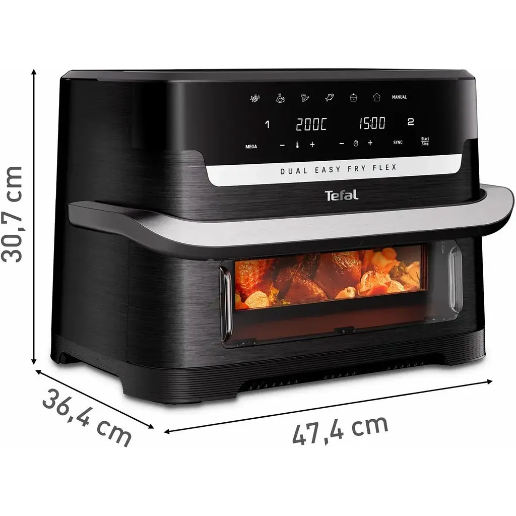 Мультипечь Tefal Dual Easy Fry Flex EY9228E0 [158670] - фото 4