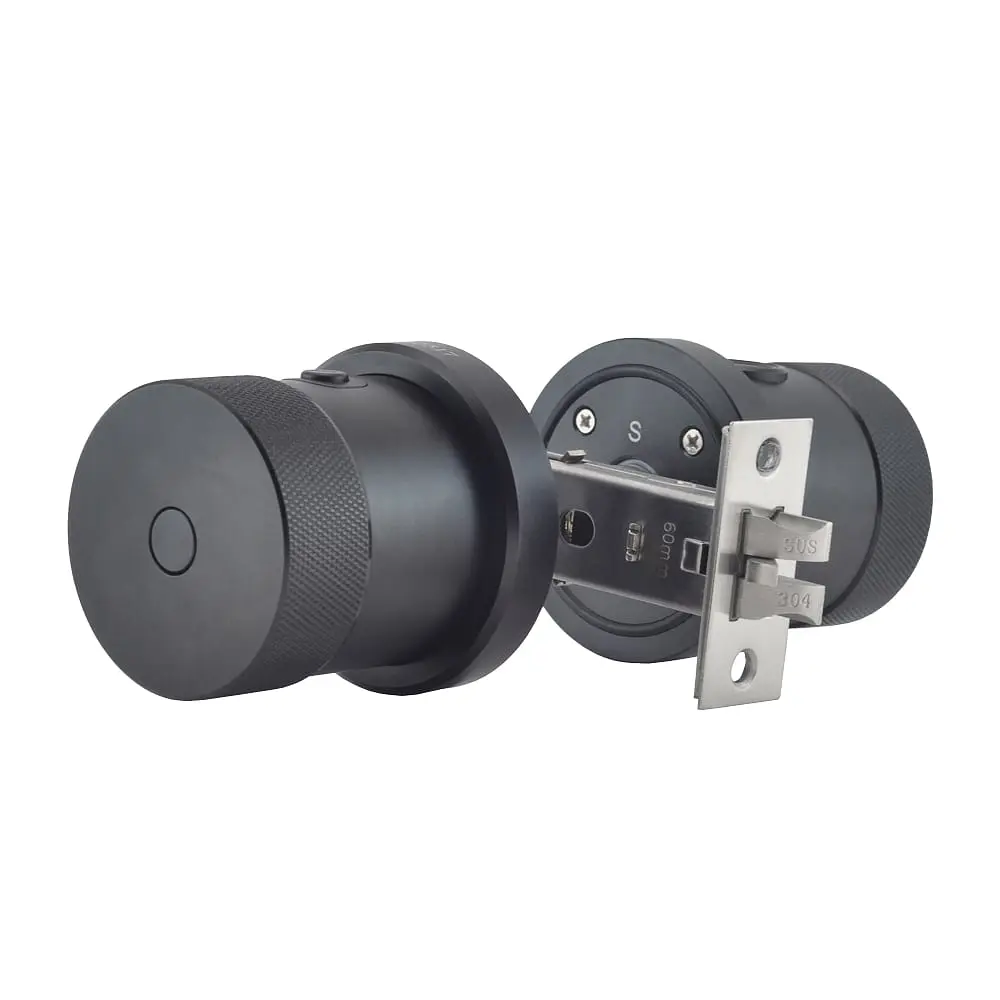Замок біометричний автономний Trinix TRL-5106BTF Black з Bluetooth, зчитувачем відбитків пальців і карт Mifare (65-00021) - фото 2