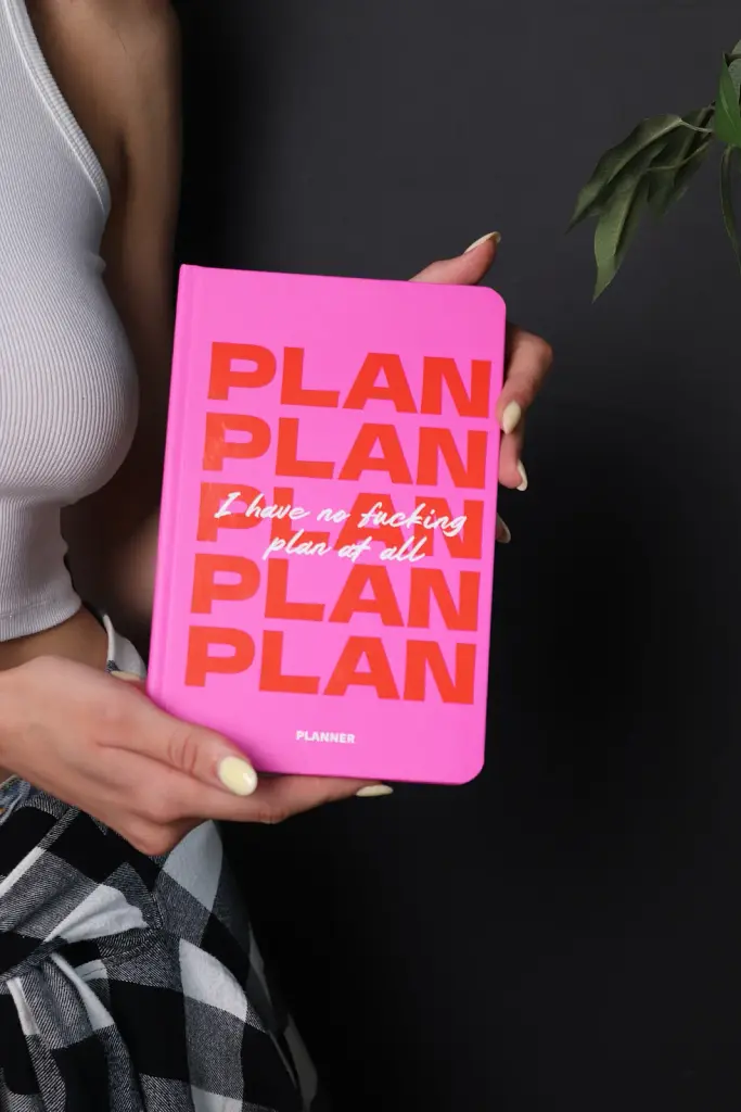 Мініпланер «I HAVE NO PLAN AT ALL mini» рожевий - фото 3