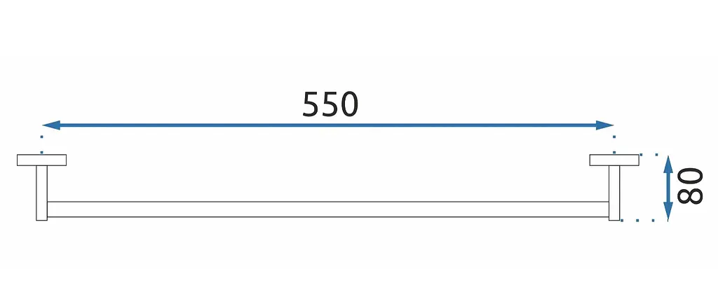 Вешалка одинарная для полотенца Rea Erlo 01 gold REA-06907, Золотой - фото 5