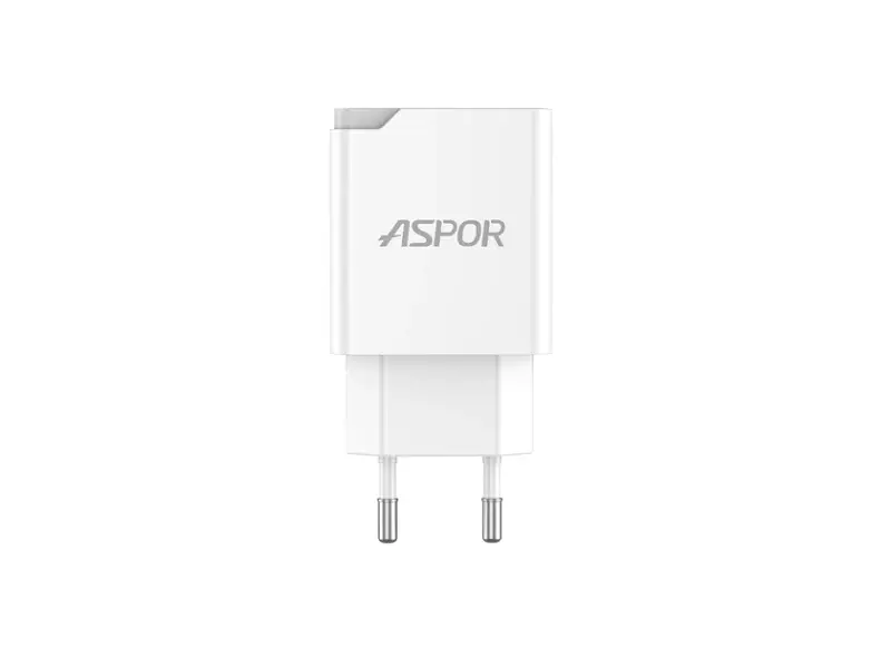 Мережевий зарядний пристрій Aspor A826 PD (20 W/USB/Type-C) White - фото 3