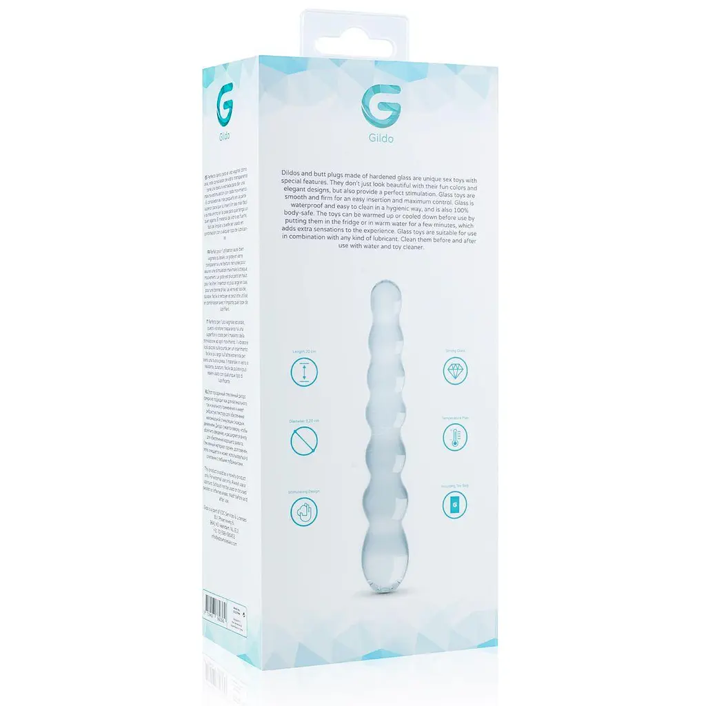 Стеклянный дилдо в виде бусин Gildo Glass Dildo No. 19 - фото 6