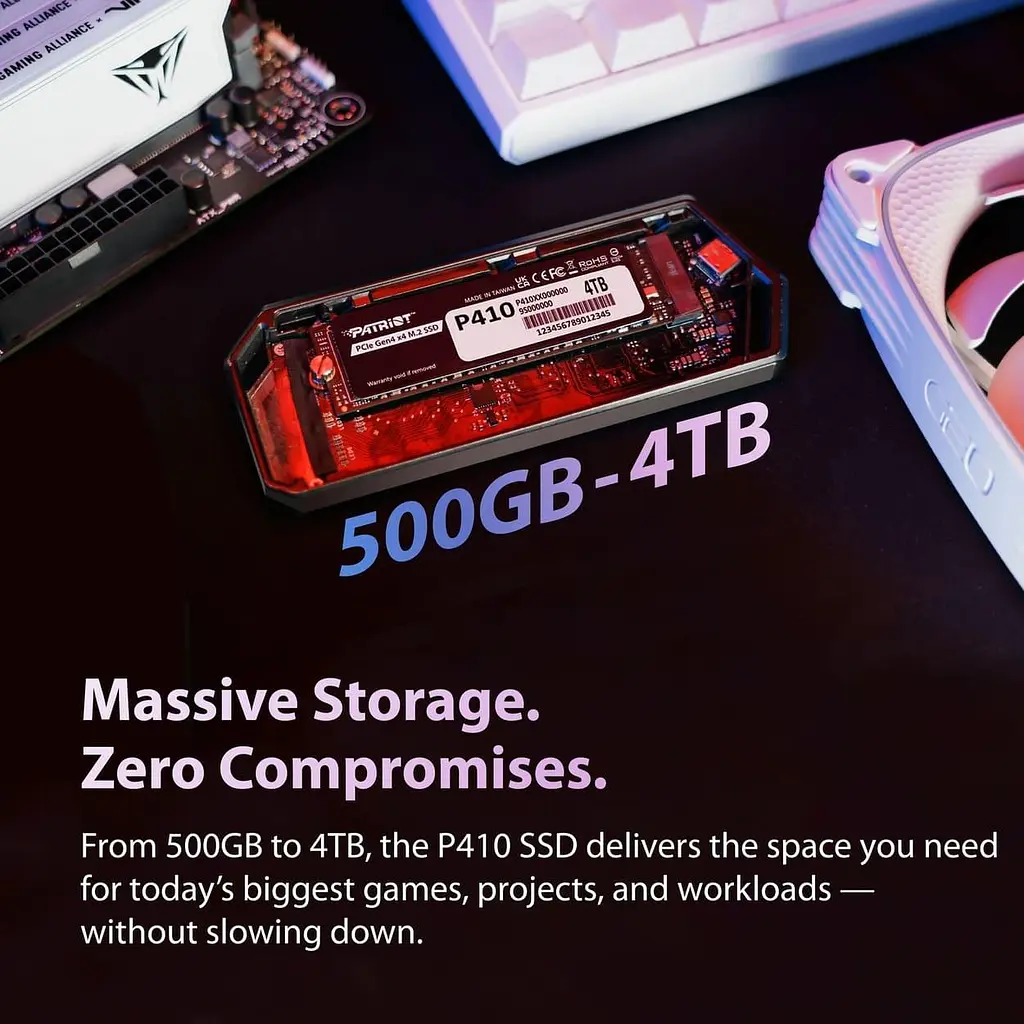 Накопичувач SSD Patriot m.2 NVMe 1Tb P410 PCIe 4.0x4 (P410P1TBM28H) - фото 4