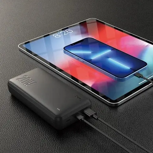 Універсальна мобільна батарея 20000 mAh, J87A "Tacker", Black, 20 Вт Hoco teh0027636 - фото 5