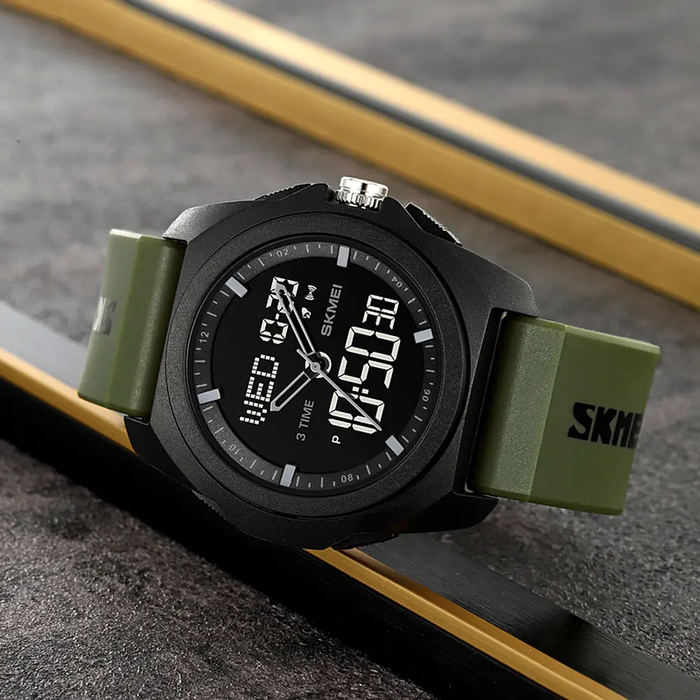 Чоловічий наручний годинник 2199AG Army Green Skmei acs0030157 - фото 5