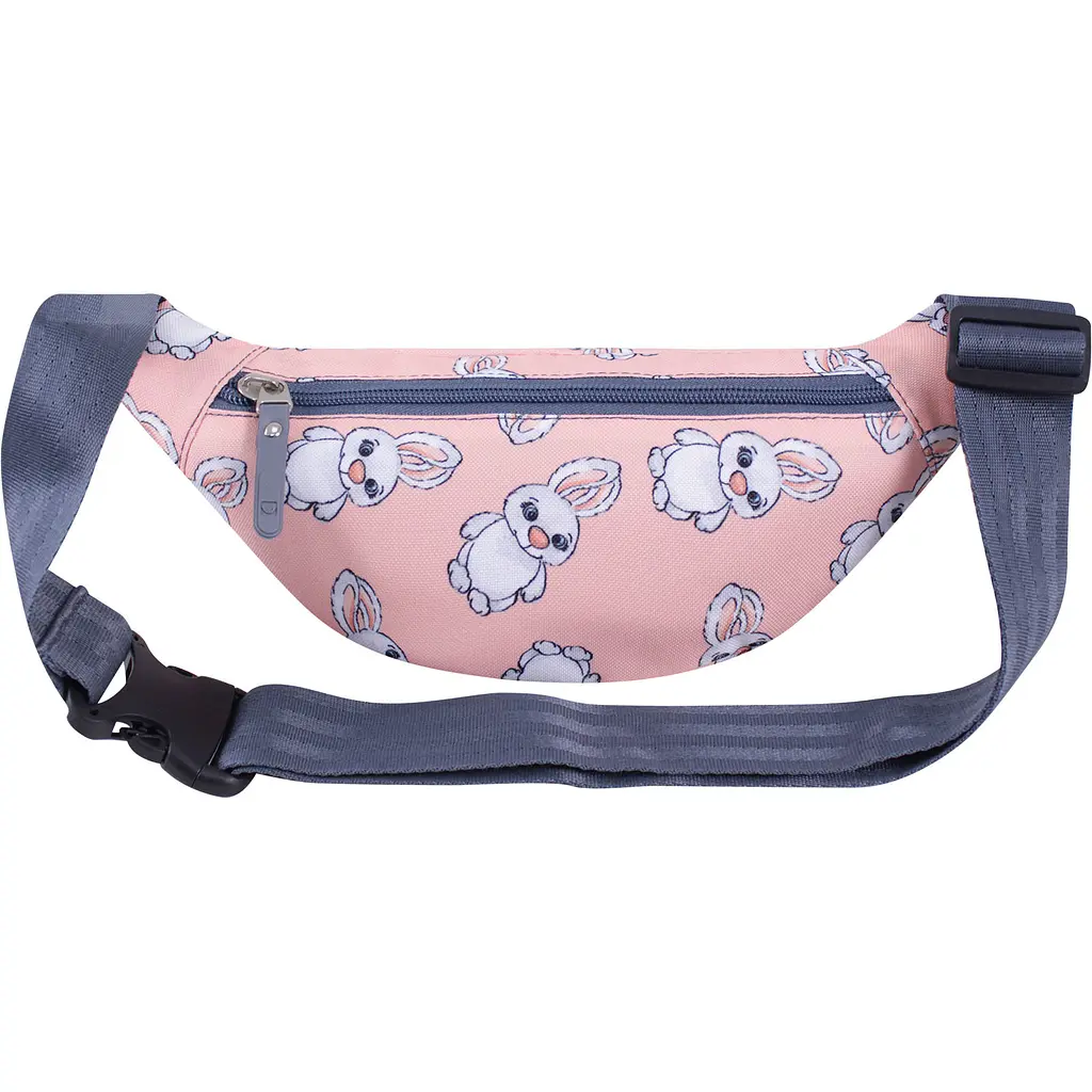 Сумка-бананка Bagland Bella 2 л сублимация 970 розовая с принтом (00202664) - фото 3